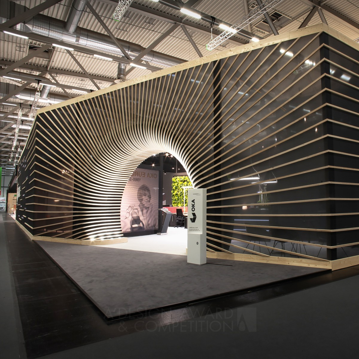 Oka Eye Exhibition stand by Marek Maciuba Platinum Interior Space and Exhibition Design Award Winner 2019 