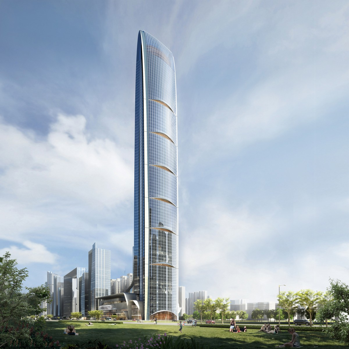 Tianshan Gate of The World Large-Scale Urban Mixed-Use Project by Aedas Golden Architecture, Building and Structure Design Award Winner 2019 