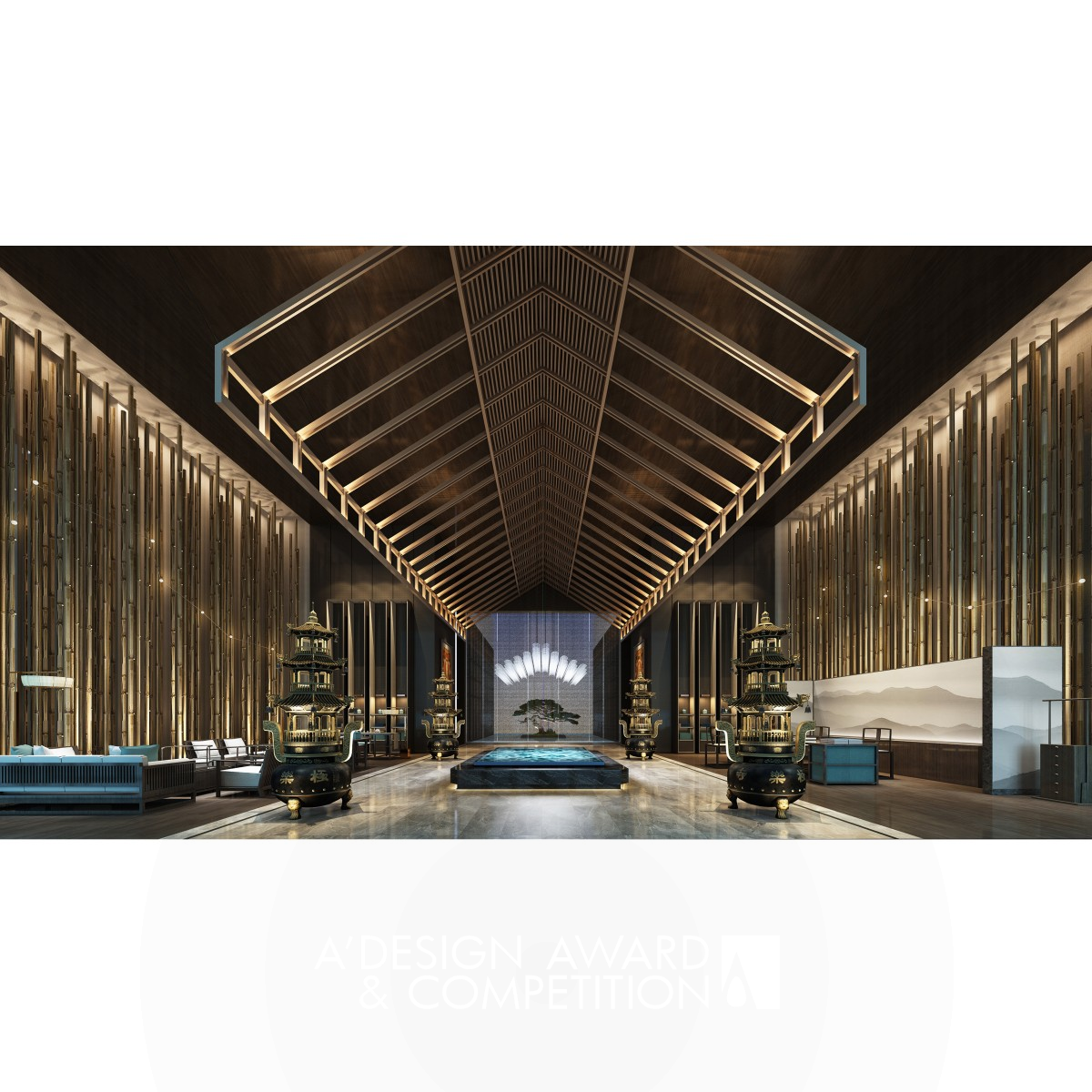 Mount Longhu Qixiu Academy Hotel by Xiao Liang and Guobin Wang Golden Interior Space and Exhibition Design Award Winner 2019 