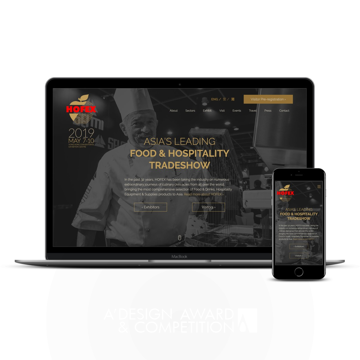 Hofex Website by Jerry Lai Silver Website and Web Design Award Winner 2019 