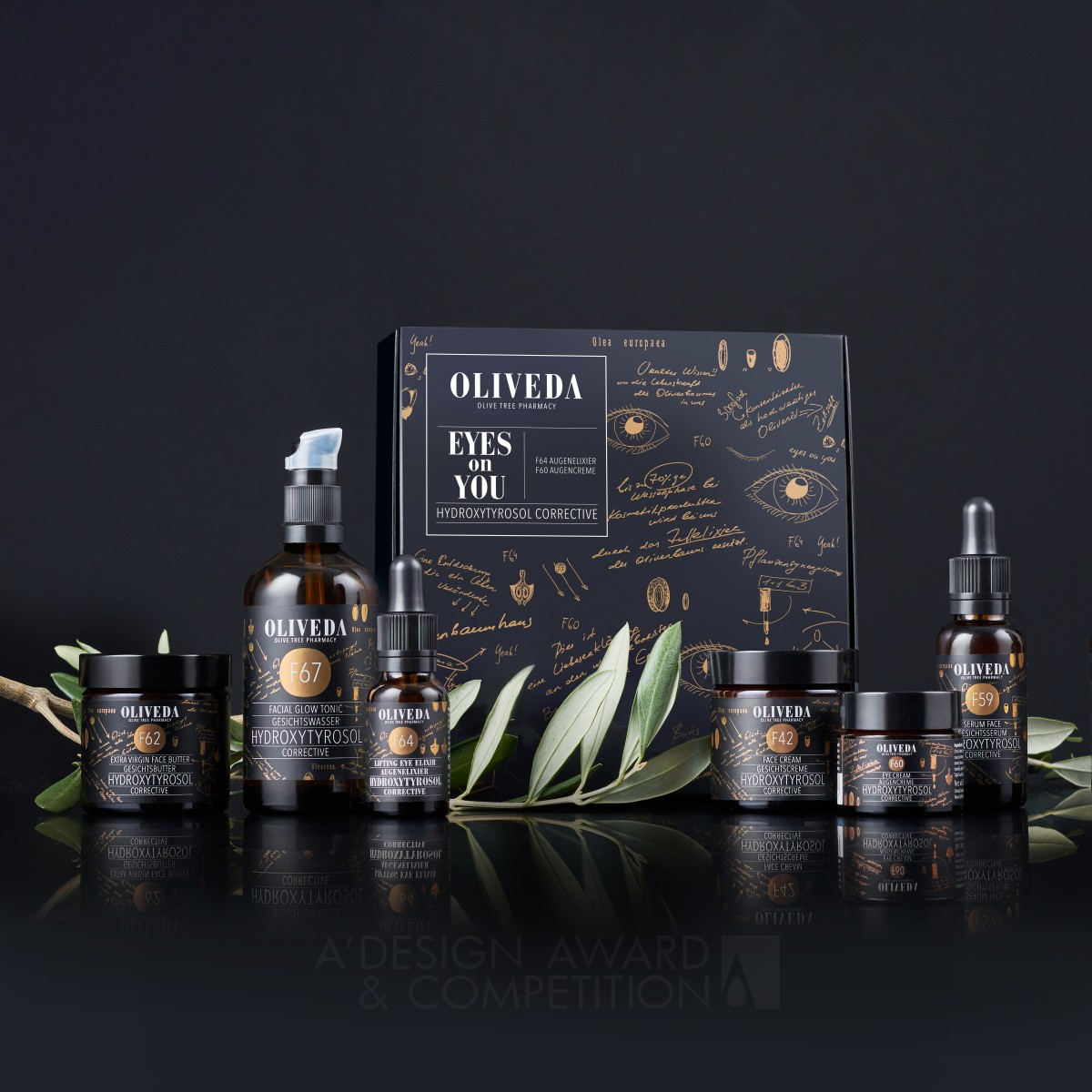 Corective Nature Cosmetics Packaging by Jelena Samutin Golden Packaging Design Award Winner 2019 