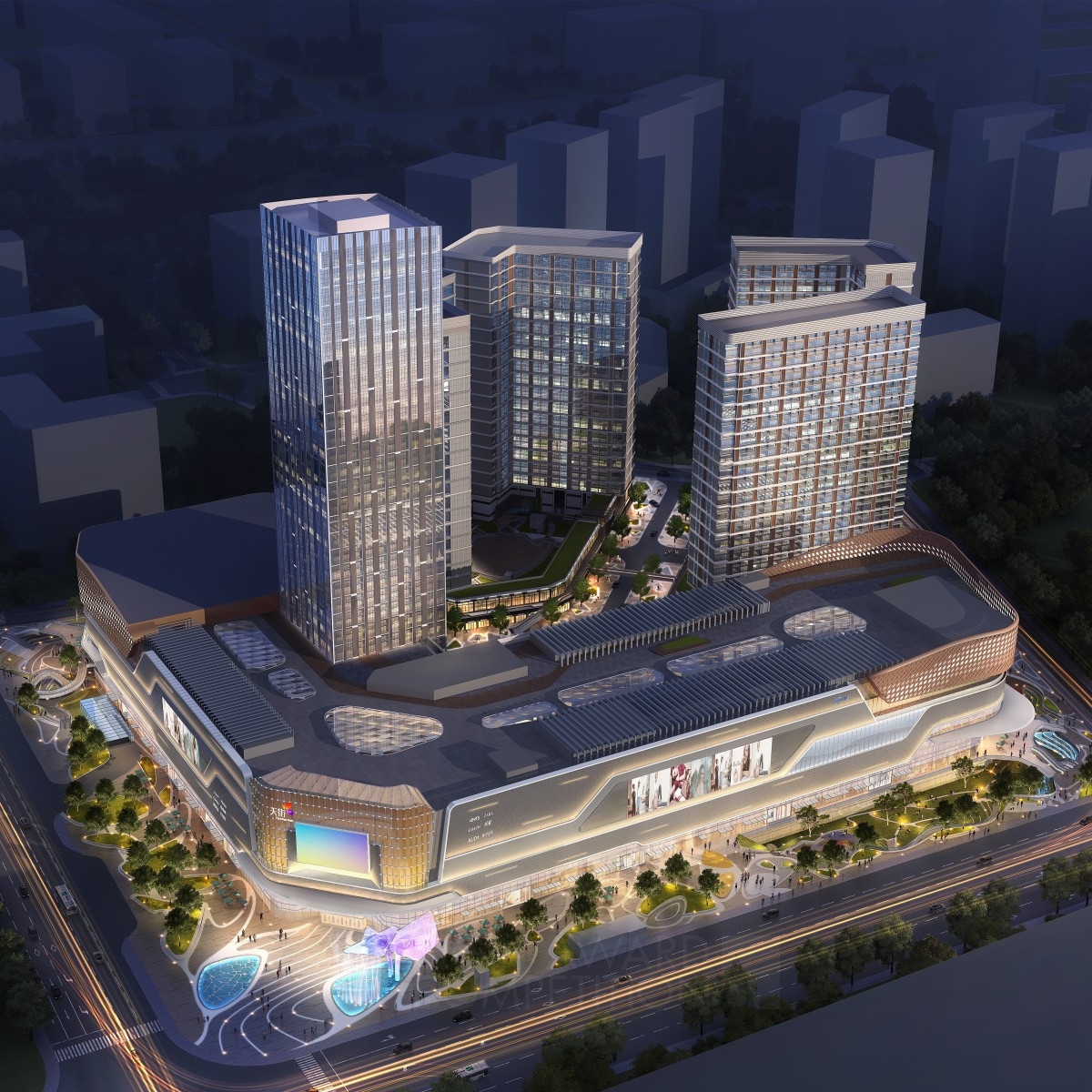 Longfor Nanjing Paradise Walk Mixed-Use Shopping Mall by PH Alpha Design Bronze Architecture, Building and Structure Design Award Winner 2019 