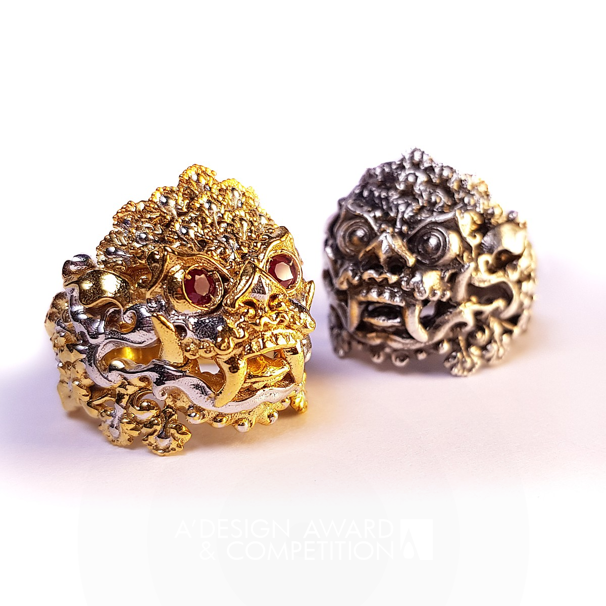 Balinese Barong Ring by Andrew Lam Iron Jewelry Design Award Winner 2019 