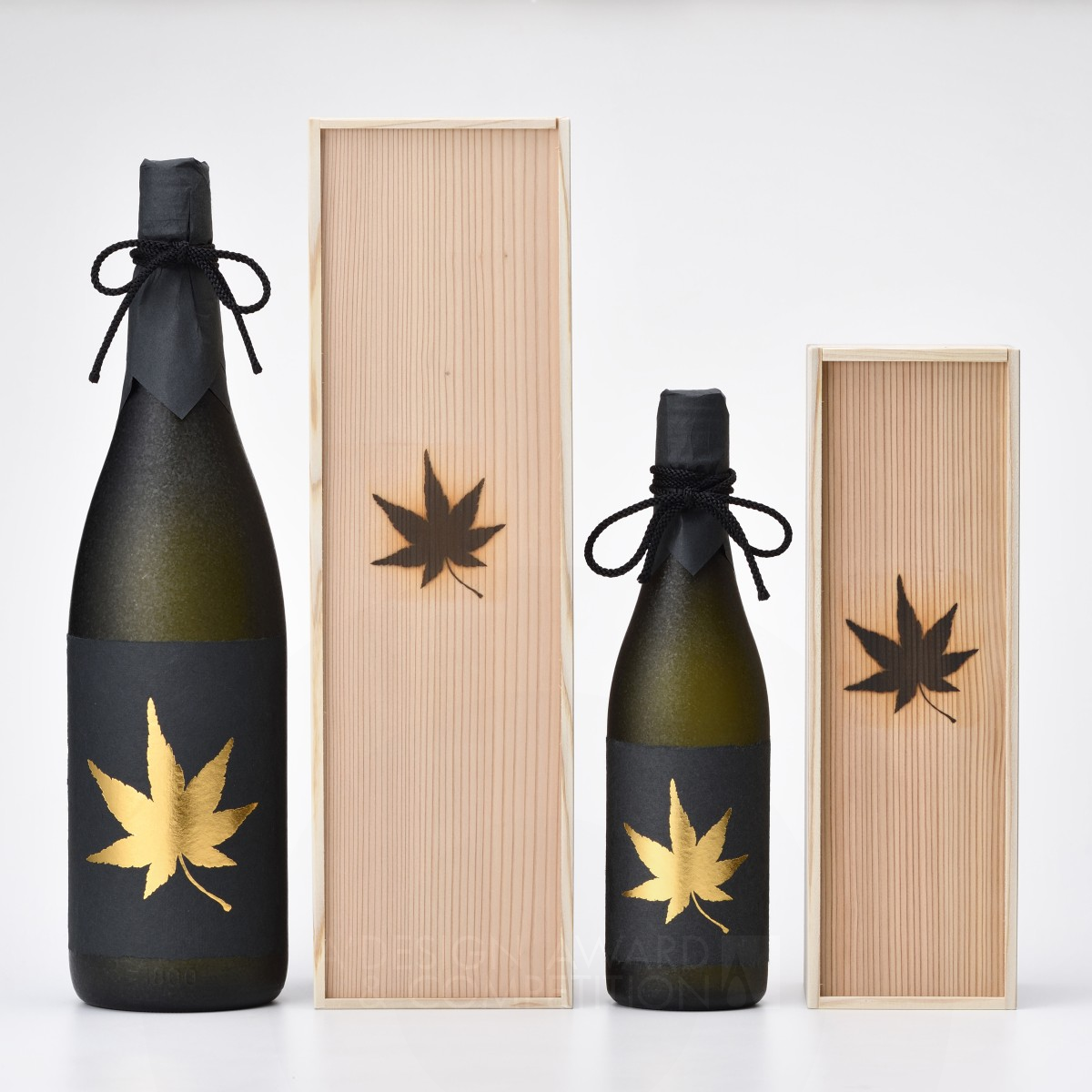 Kirinzan Momiji Kin Sake - Japanese Rice Wine by Ryuta Ishikawa Silver Packaging Design Award Winner 2019 