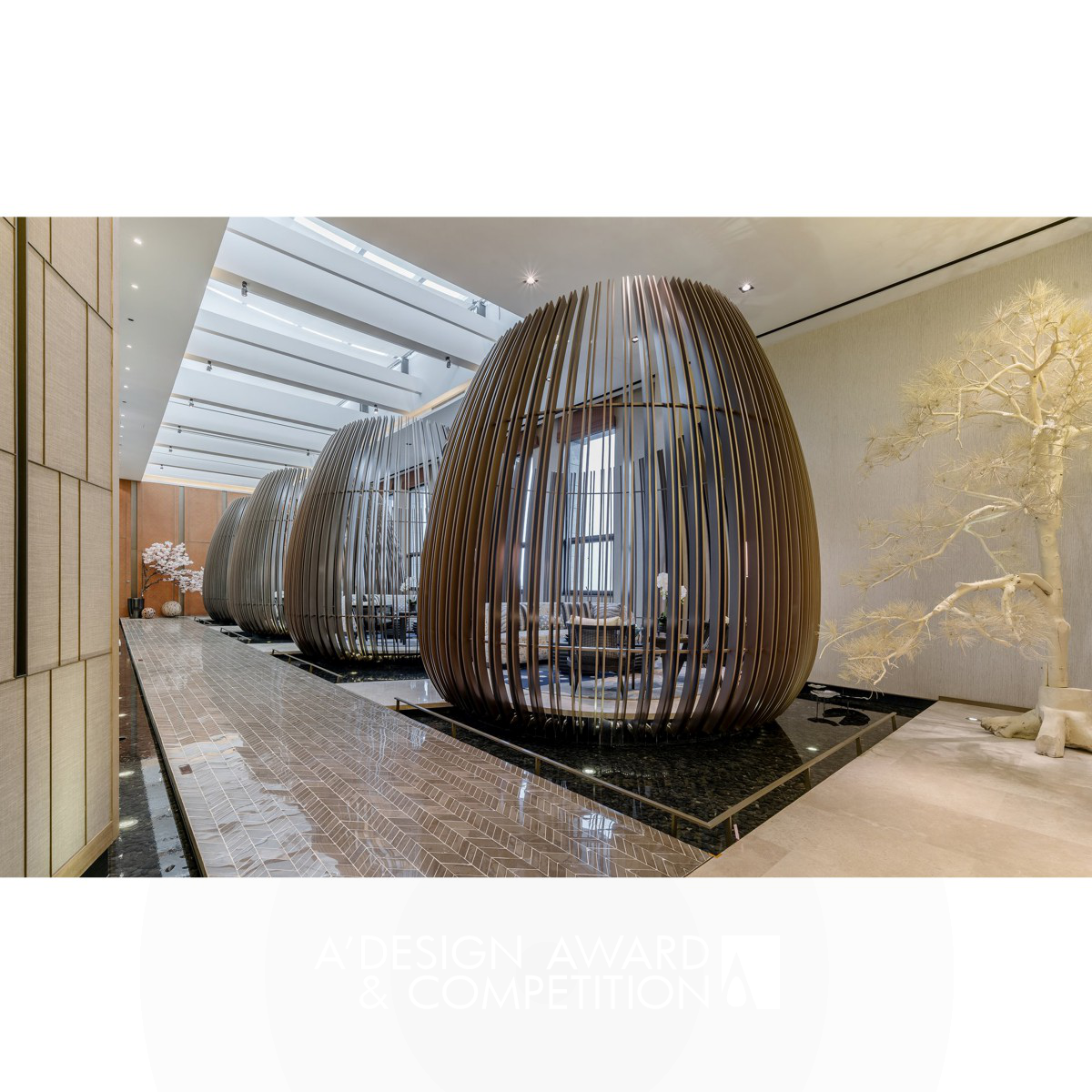 Birds Nest Sales Center Sales Center by Kris Lin Silver Construction and Real Estate Projects Design Award Winner 2019 