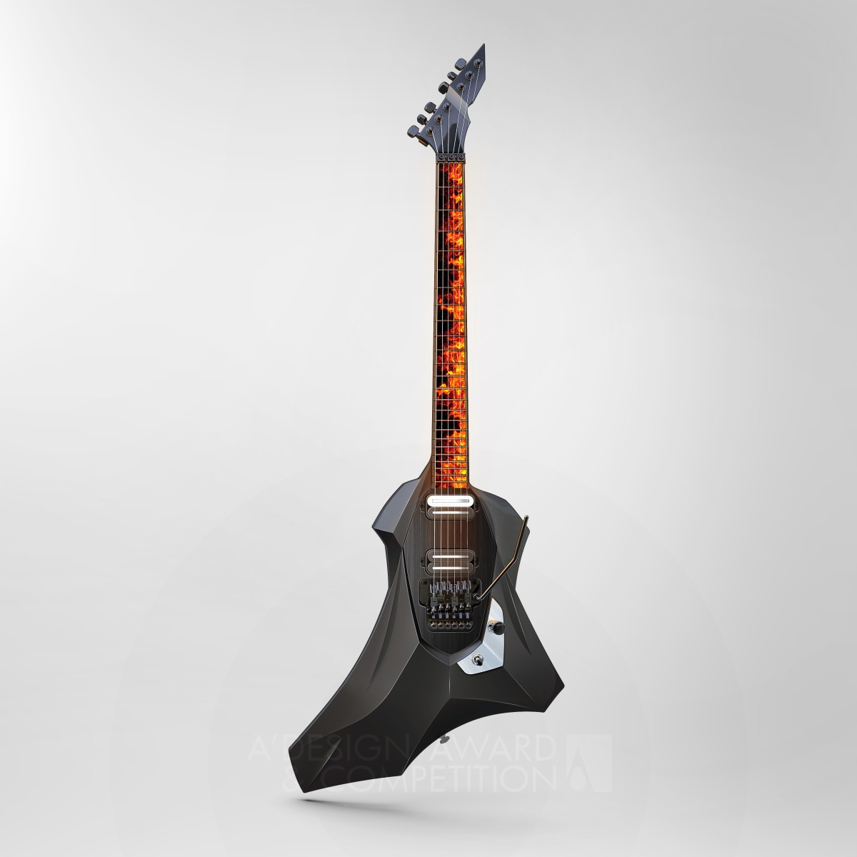 Black Hole Multifunctional Guitar by Shaheen Pouladvar and Shahram Pouladvar Silver Musical Instruments Design Award Winner 2019 