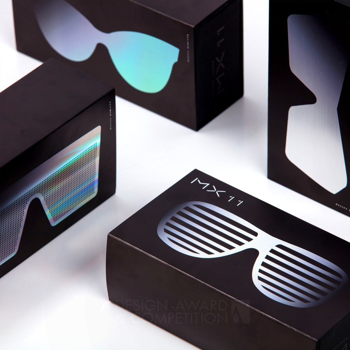 MX 11 Sun Glasses by Hu Jijun and Xian Yan Iron Packaging Design Award Winner 2020 