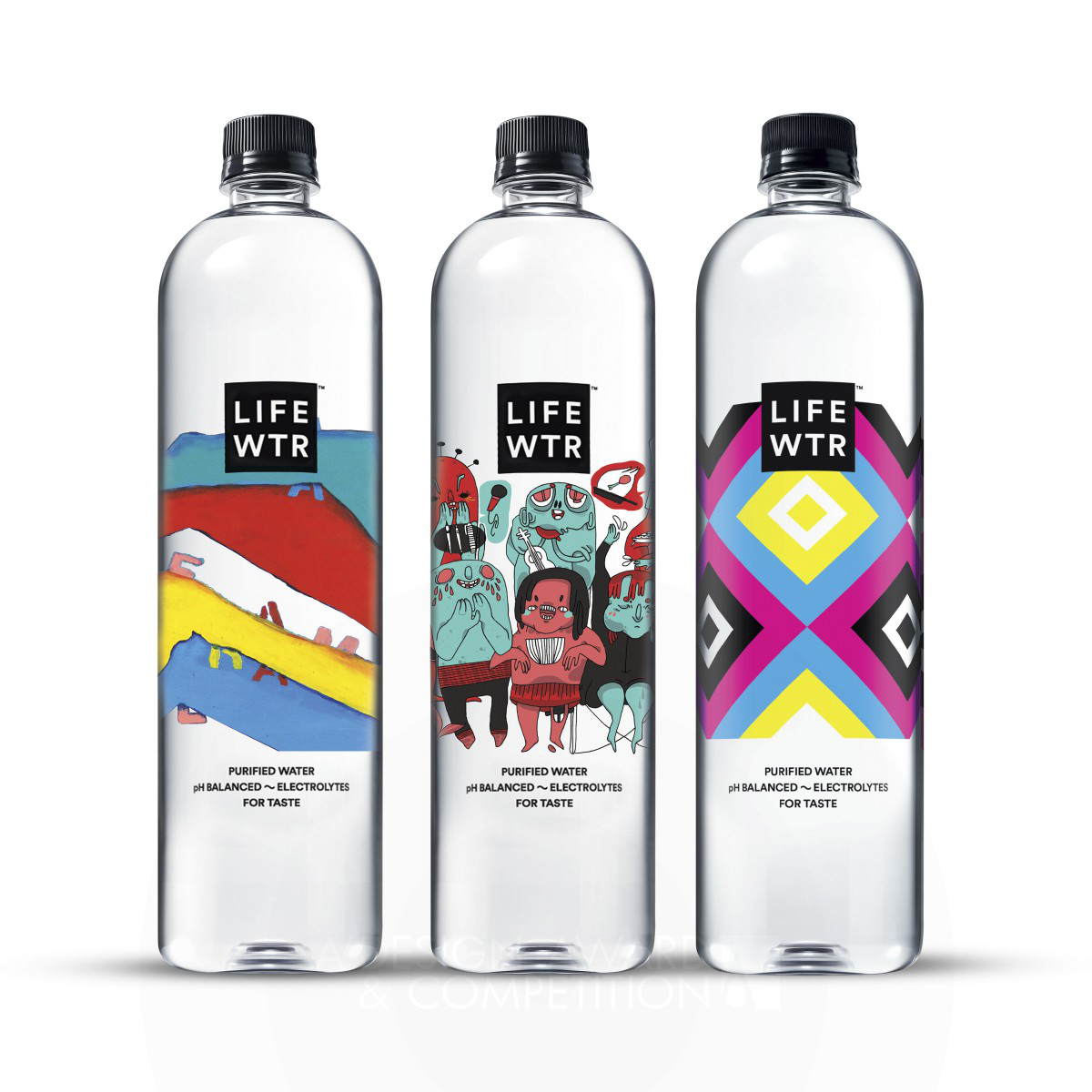 LIFEWTR Series 4: Arts in Education Bottled Water by PepsiCo Design & Innovation Golden Packaging Design Award Winner 2019 