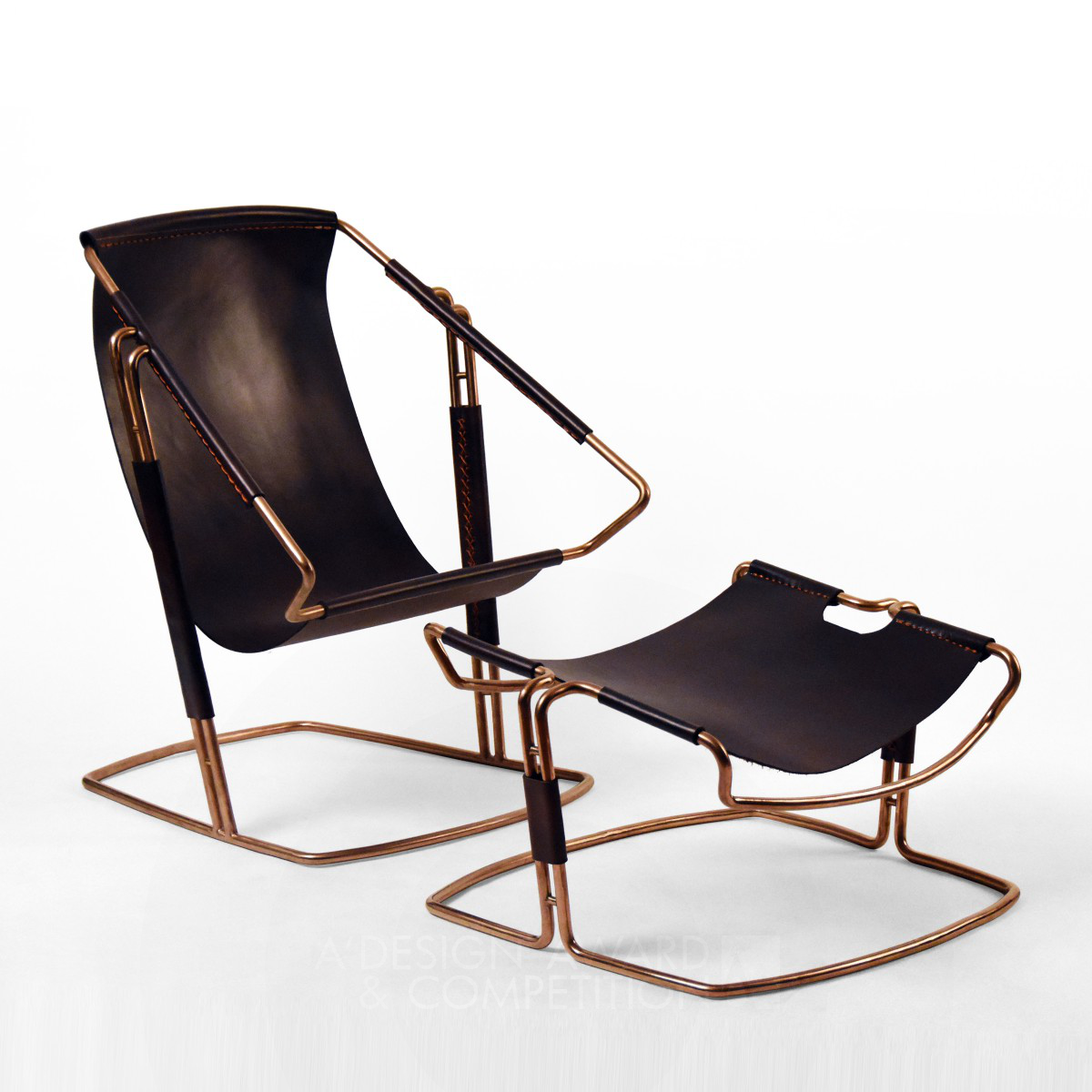Qiyi Leisure Chair Novel and Comfortable Chair by Wei Jingye, Zhu Zhenbang and Wang Da Bronze Furniture Design Award Winner 2019 