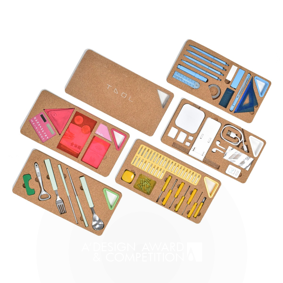 A Slice Of Tool Stationery and Tool Set by Pie-Hung Lin Silver Art and Stationery Supplies Design Award Winner 2019 