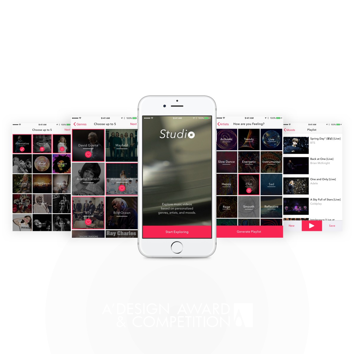 Studio Music Video iOS App by Ismael Barry Iron Mobile Technologies, Applications and Software Design Award Winner 2019 