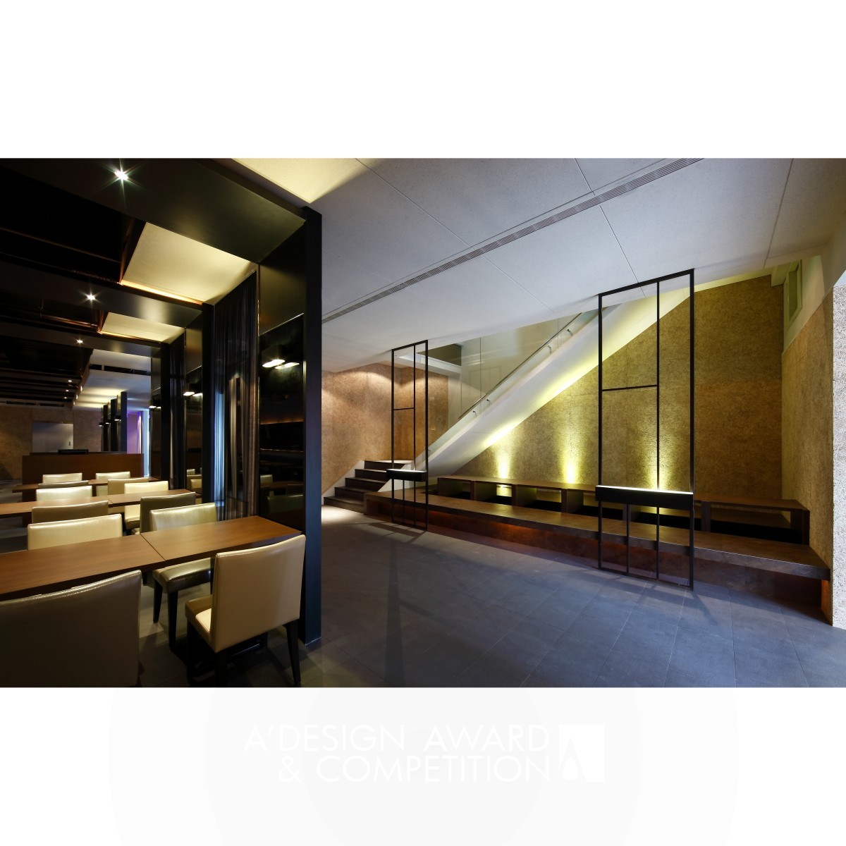 Inky Black and Bamboo Green Restaurant by Chi Ching Ko and Pi Chu Wei Bronze Interior Space and Exhibition Design Award Winner 2019 