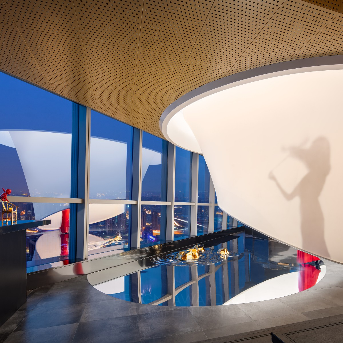 The Top of Cloud Restaurant Space by RSAA/ Büro Ziyu Zhuang Silver Interior Space and Exhibition Design Award Winner 2019 