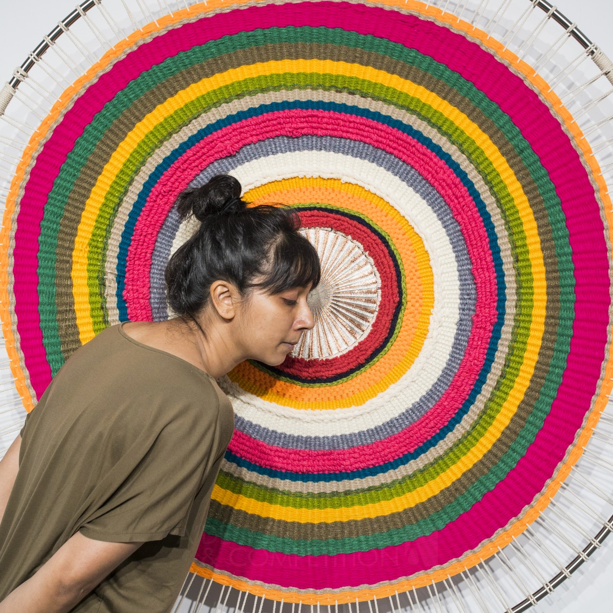 Sound Circles Taiwan Sonic Textile Installation by Hyojin Yoo and Nupur Mathur Iron Fine Arts and Art Installation Design Award Winner 2019 