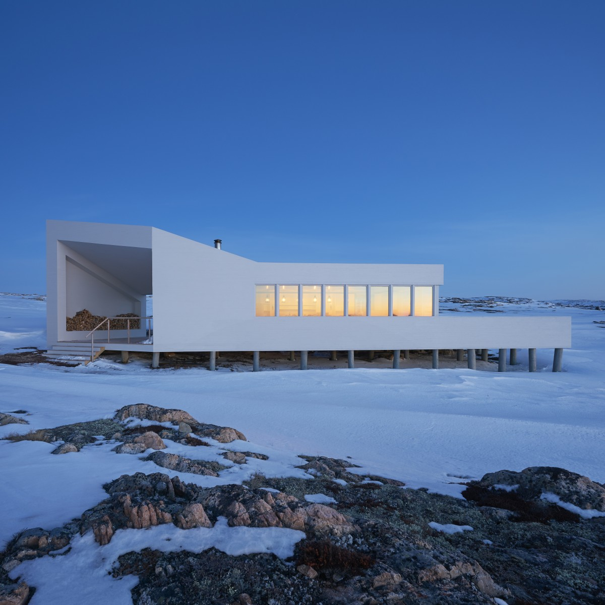 Fogo Island Shed Hotel Dining Room by Todd Saunders Golden Hospitality, Recreation, Travel and Tourism Design Award Winner 2019 