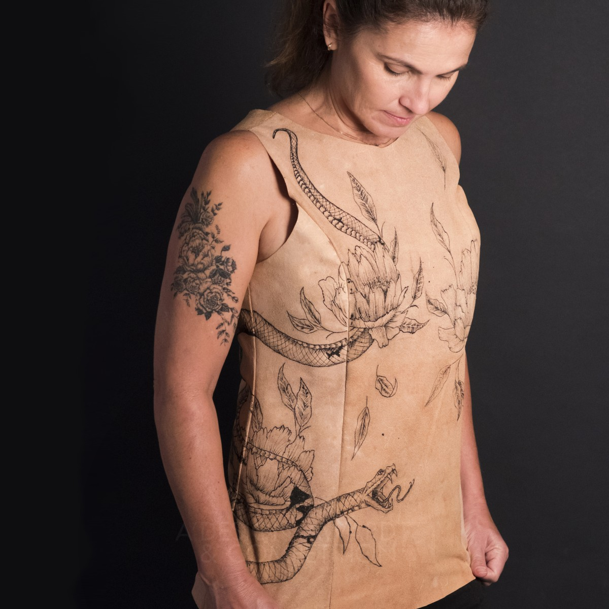 Inked Vest by Stella Nanni Bronze Fashion, Apparel and Garment Design Award Winner 2019 