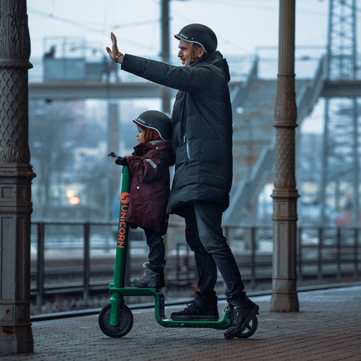 Unicorn Scooter Electric Scooter For Sharing by Ignas Survila Silver Vehicle, Mobility and Transportation Design Award Winner 2019 