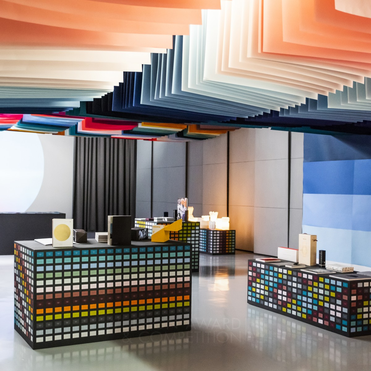 Colours Product Exhibition by Emilio Lonardo Silver Interior Space and Exhibition Design Award Winner 2019 