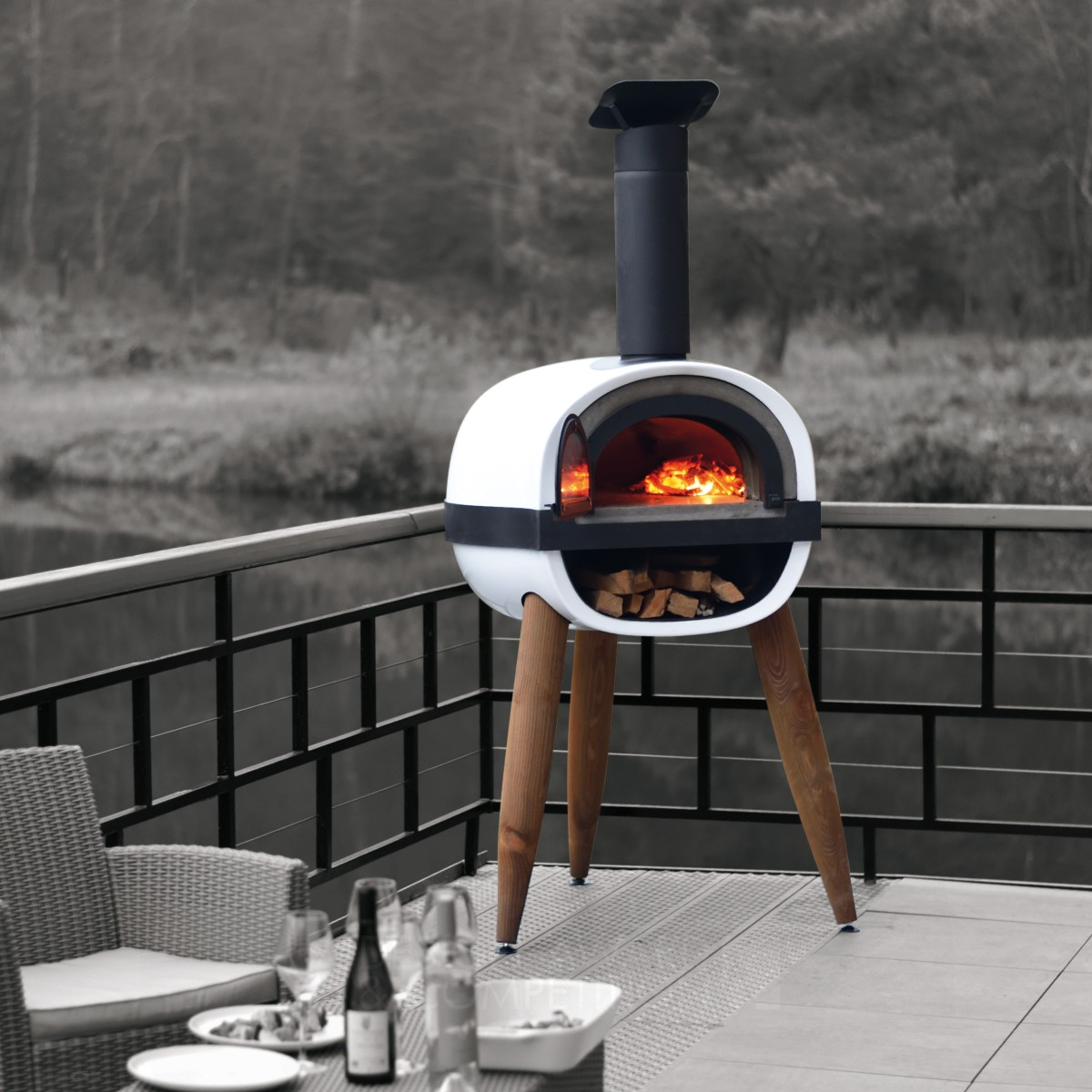 Alfred Outdoor Wood Oven by Benoit Sepulchre - Agence Product Silver Garden and Outdoor Furniture Design Award Winner 2019 