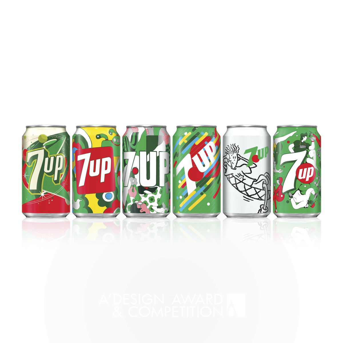 7UP Vintage Pack 2018 Beverage Packaging by PepsiCo Design & Innovation Silver Packaging Design Award Winner 2019 