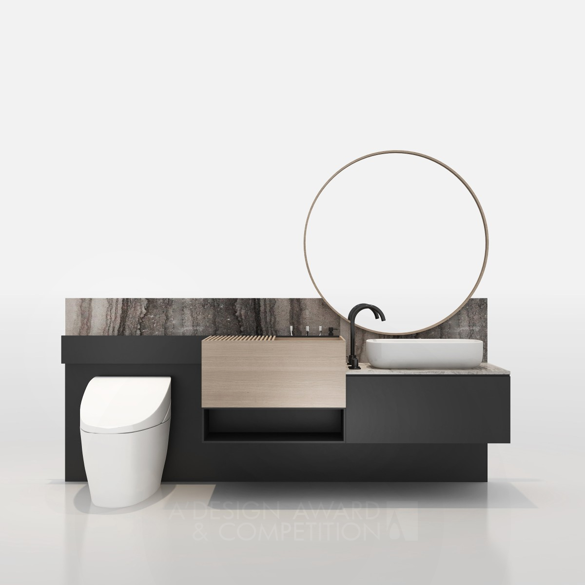 Sincere Bathroom Cabinet by Yang Mingbin Bronze Bathroom Furniture and Sanitary Ware Design Award Winner 2019 