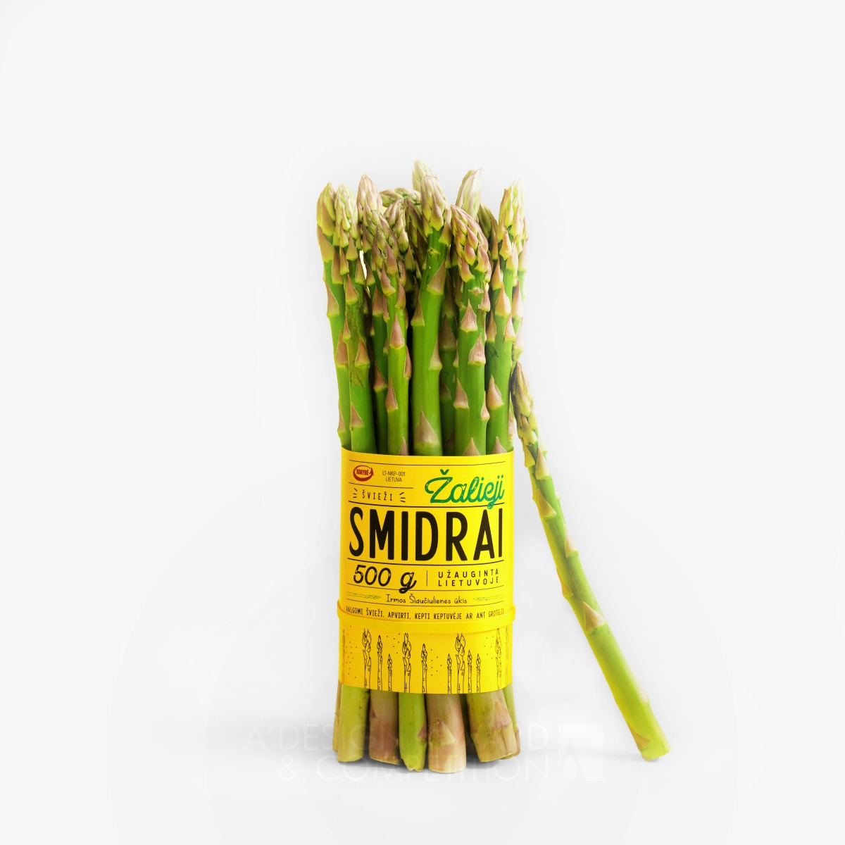 Green Asparagus Packaging Design by Salvita Bingelyte Bronze Packaging Design Award Winner 2019 