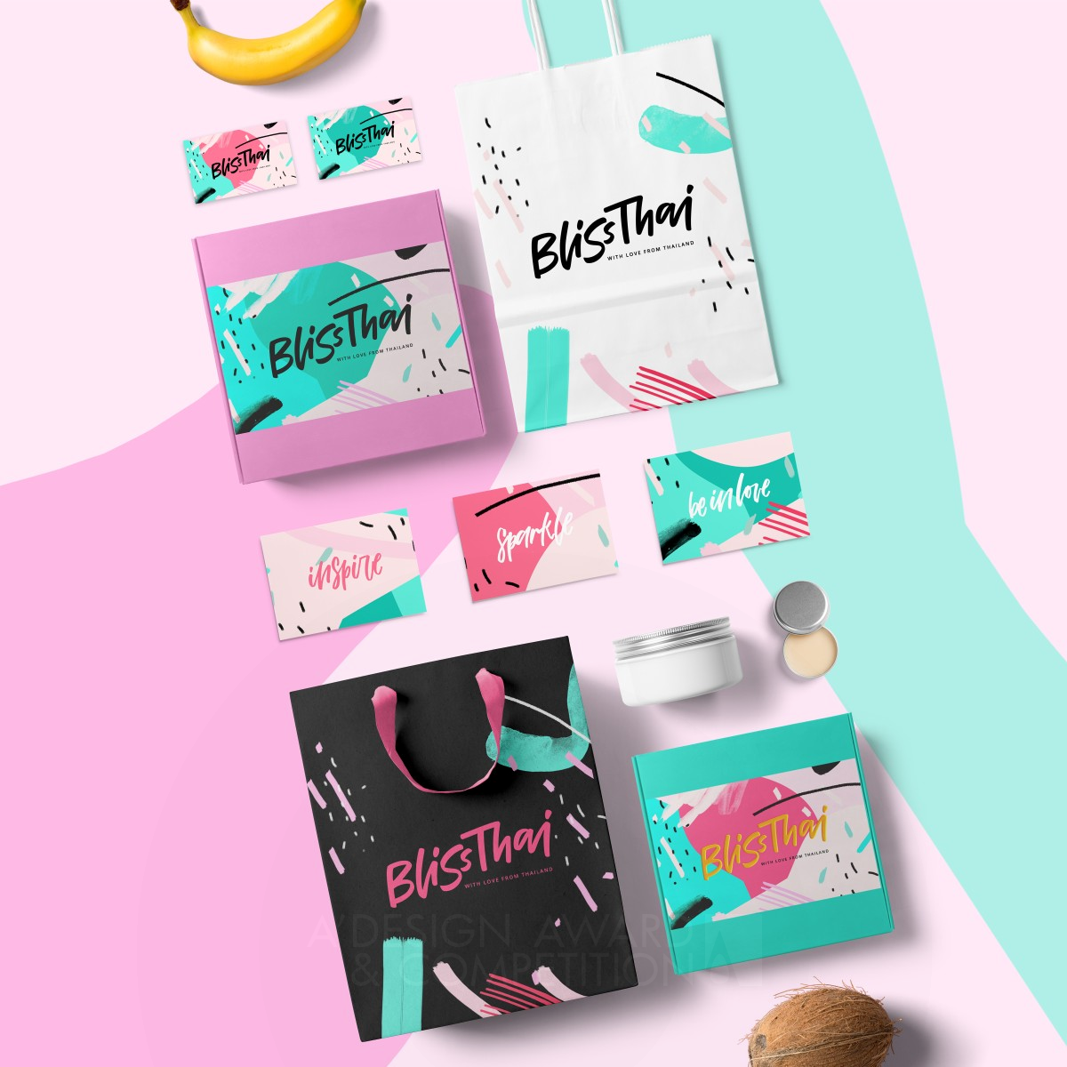 Bliss Thai Brand Identity by Daria Kwon Bronze Graphics, Illustration and Visual Communication Design Award Winner 2019 