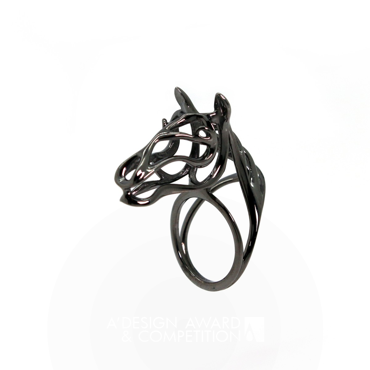 Zodiac Horse Ring Jewelry by Desmond Chan - Cacus Jewelry Bronze Jewelry Design Award Winner 2019 