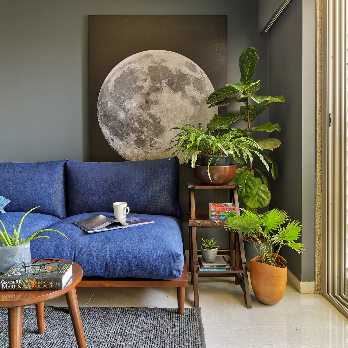 Once in a Blue Moon A Private Residence by Prashant Chauhan Iron Interior Space and Exhibition Design Award Winner 2020 