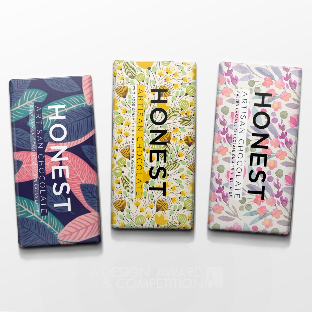 Honest Chocolate Packaging by Azadeh Gholizadeh Iron Packaging Design Award Winner 2019 