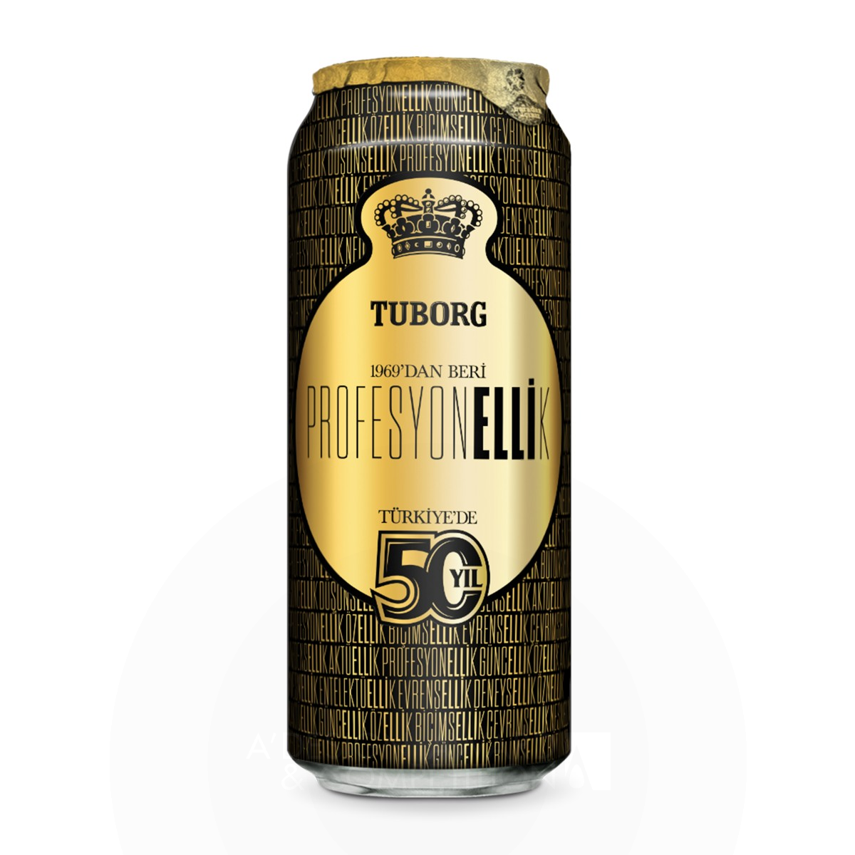 Tuborg, 50 Years in Turkey Beer Can by Christopher Colak - I Mean It Golden Packaging Design Award Winner 2019 