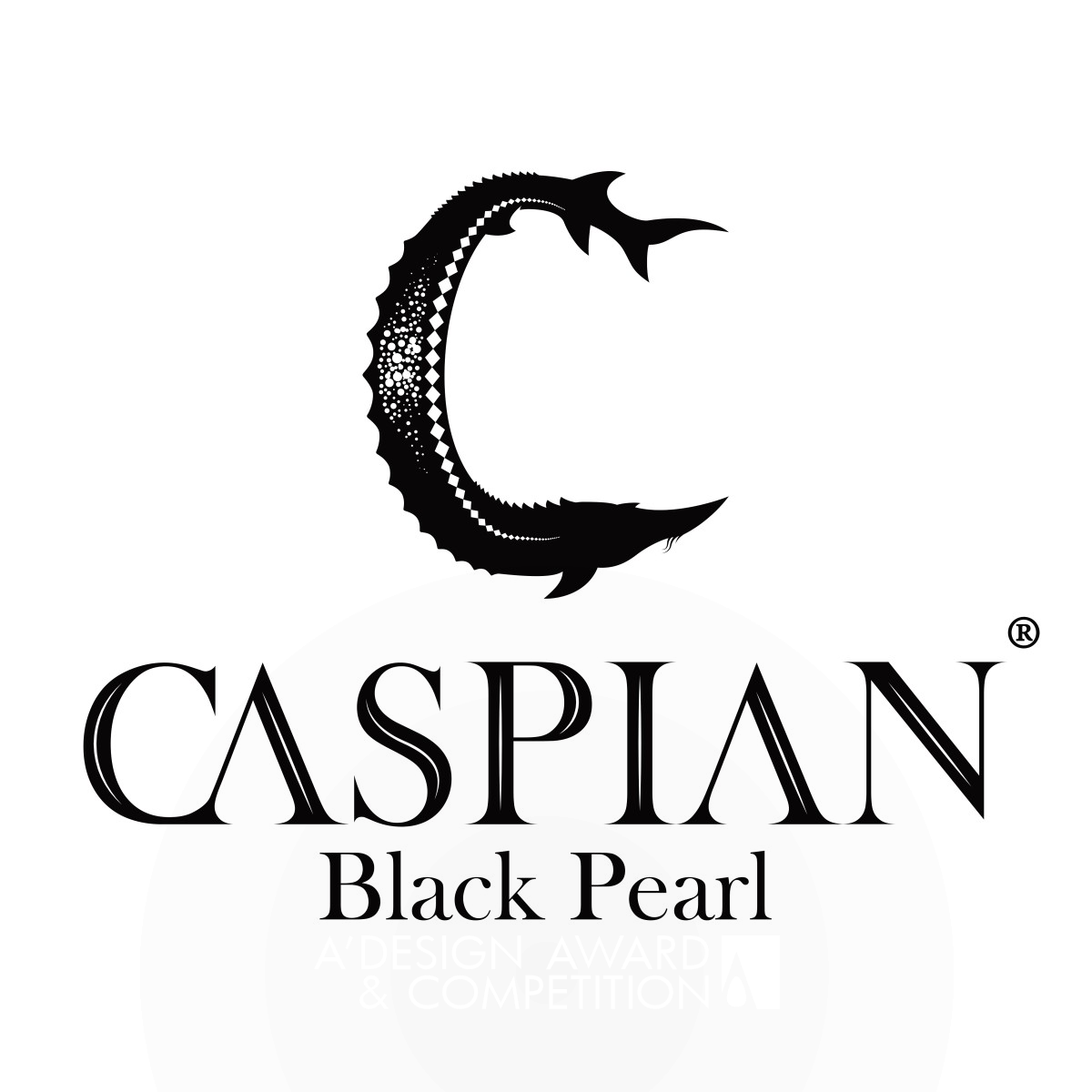 Caspian Black Pearl Logo and Label by Mehdi Ghareh Mohammadi Silver Graphics, Illustration and Visual Communication Design Award Winner 2019 