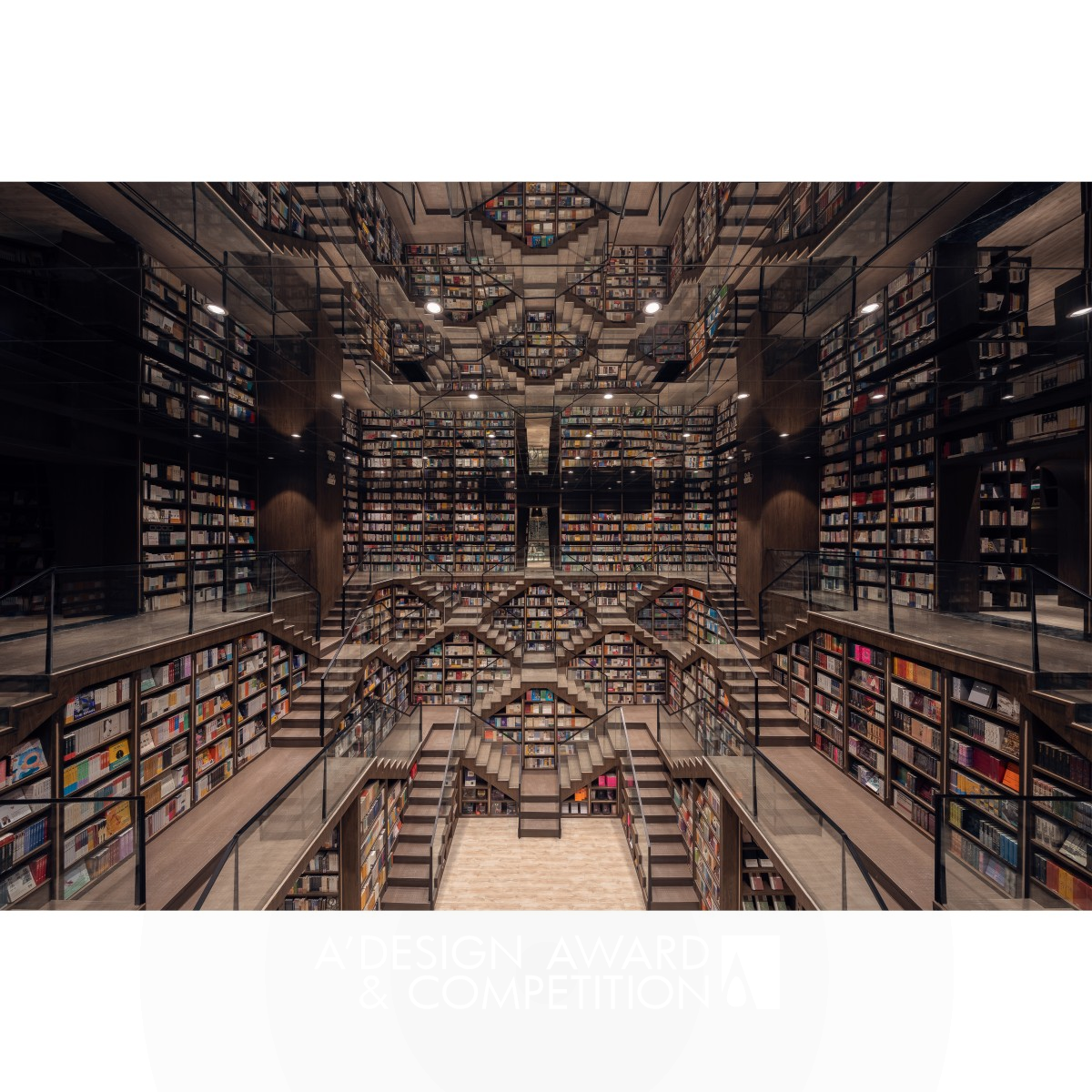 Chongqing Zhongshuge Bookstore by Xiang Li Platinum Interior Space and Exhibition Design Award Winner 2020 