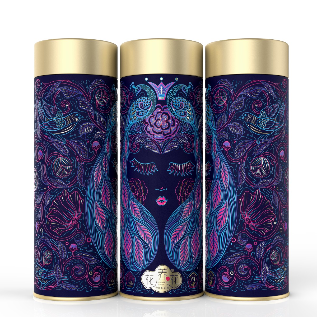 Flower to Flora Tea by Wen Liu and Fang Li Silver Packaging Design Award Winner 2020 