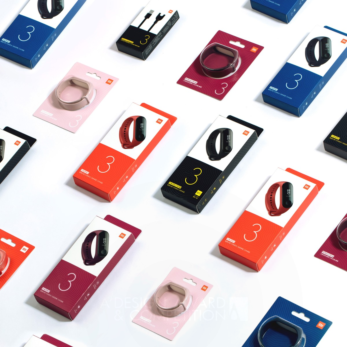 Mi Band 3 Sport Band Packaging by Xiaomi Silver Packaging Design Award Winner 2020 