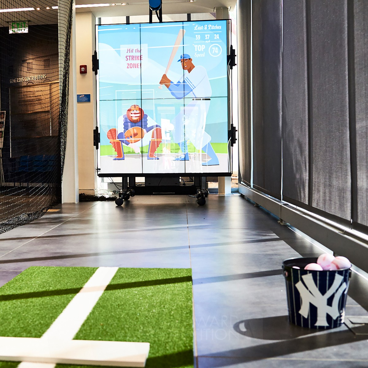 Baseball Experience - Pitch Interactive Exhibit by Responsive Spaces Silver Interface, Interaction and User Experience Design Award Winner 2020 