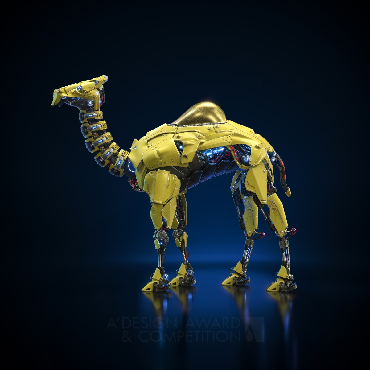 Camel Robot Digital Art by Edu Torres Golden Computer Graphics, 3D Modeling, Texturing, and Rendering Design Award Winner 2020 