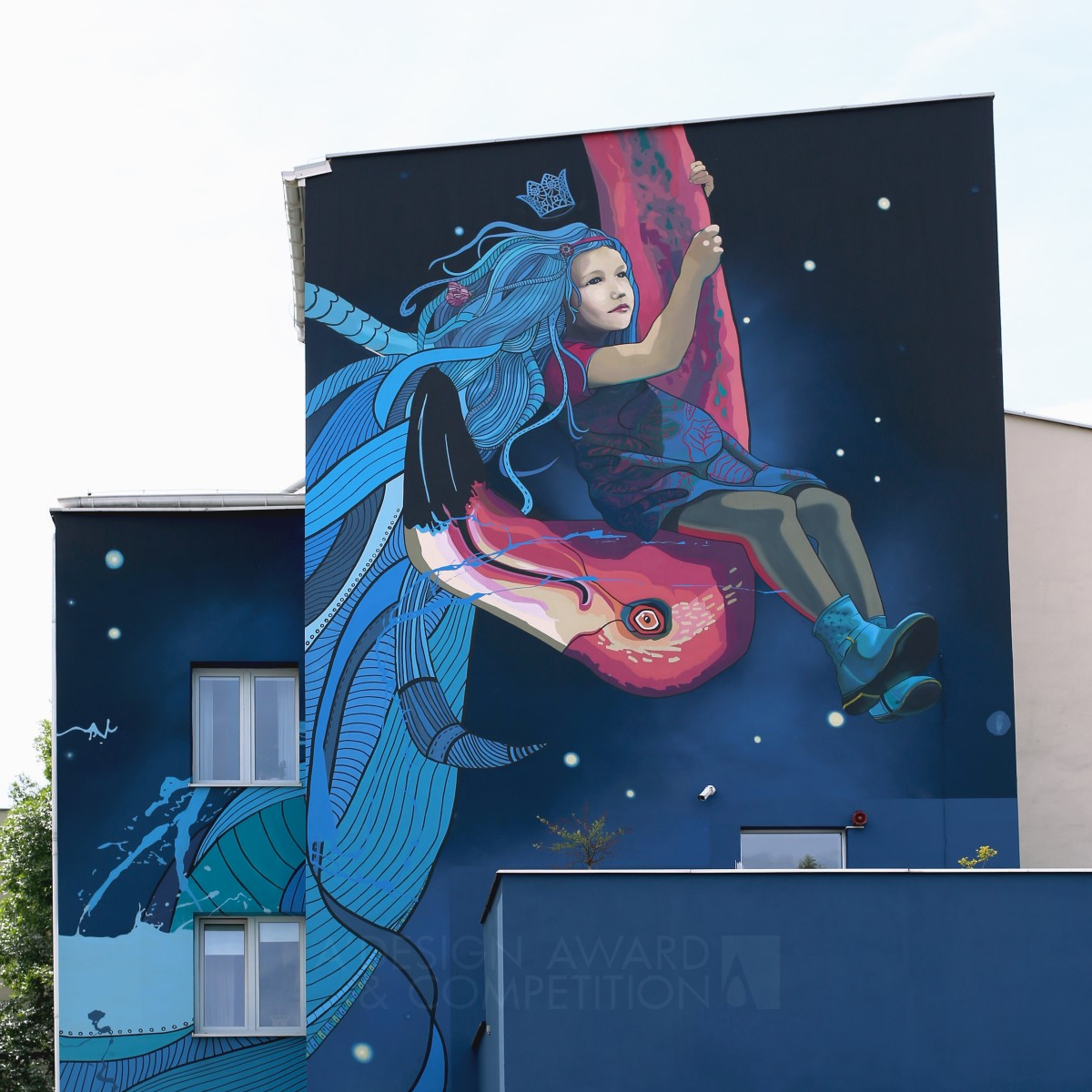 Tale About Fear Mural by Marta Zawieja Silver Fine Arts and Art Installation Design Award Winner 2020 