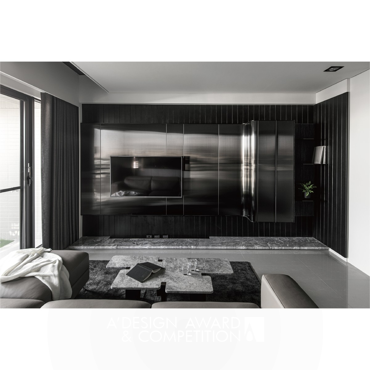 Aesthetic Conflict Residential Apartment by Shi Zhe Sun Bronze Interior Space and Exhibition Design Award Winner 2020 