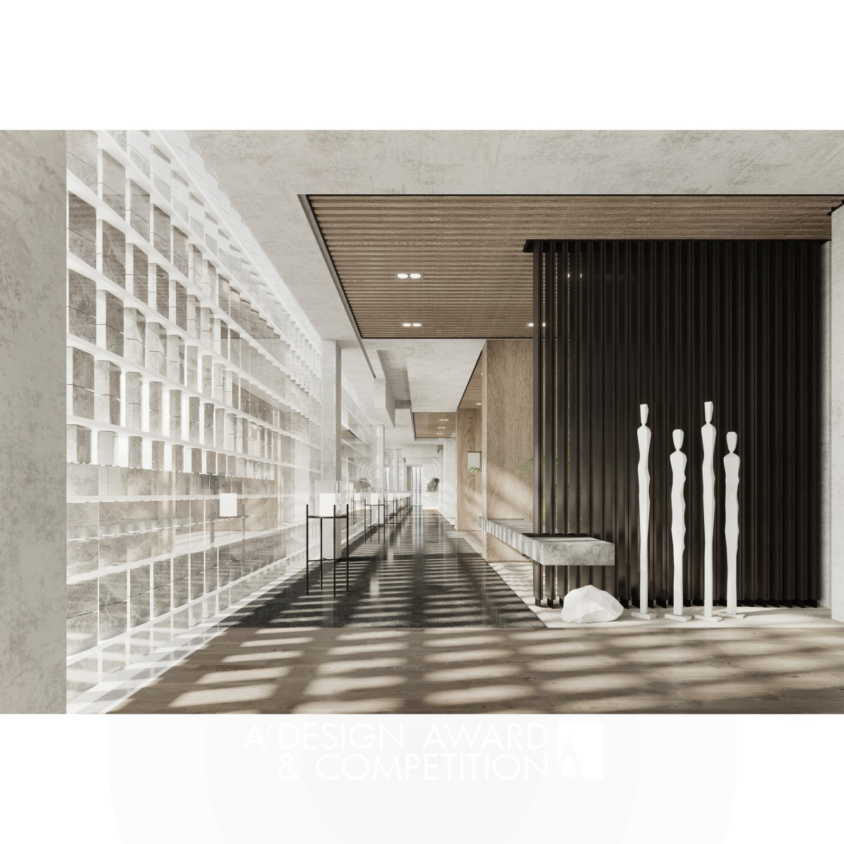 Nan Chang' Cross the Times Sales Center by Beck Lyu and Huajun Xie Iron Interior Space and Exhibition Design Award Winner 2020 