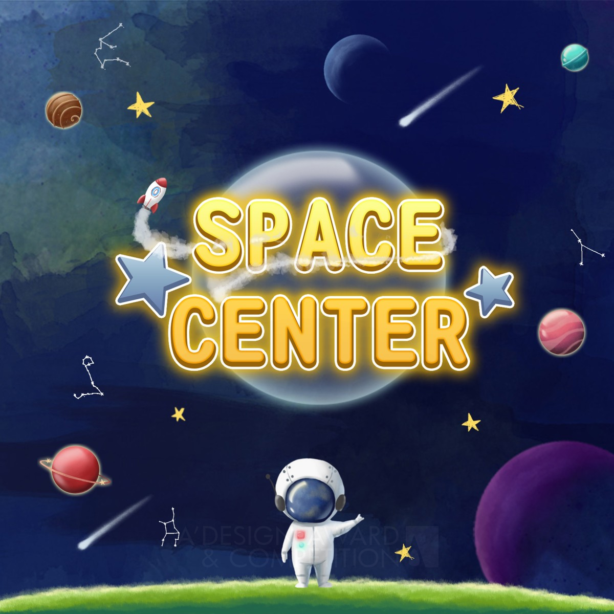 Space Center Learning Game by Chia-Ching Chou Bronze Education, Teaching Aid and Training Content Design Award Winner 2020 