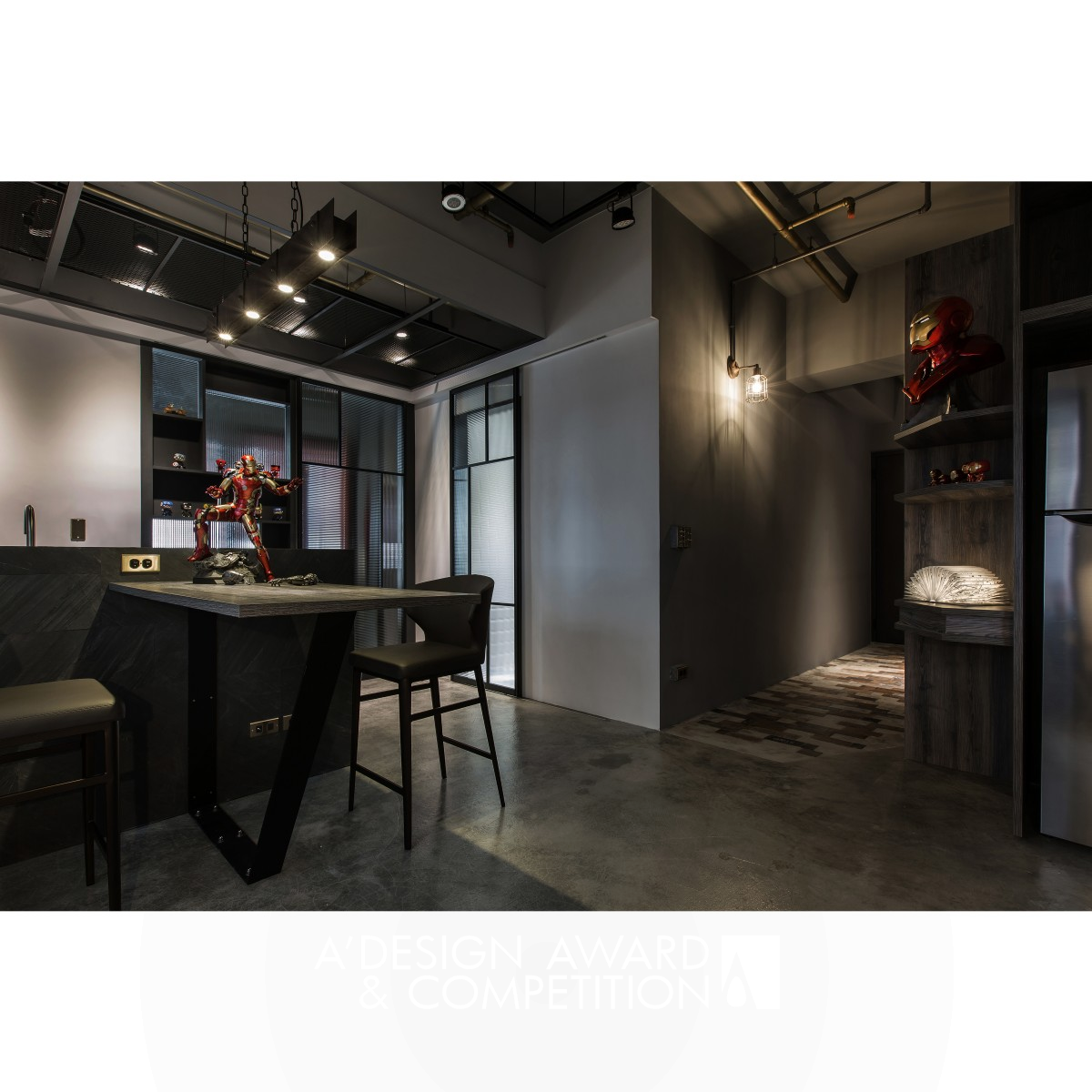 Living Aesthetics Residential Apartment by Yi-Yun  Chang Iron Interior Space and Exhibition Design Award Winner 2020 