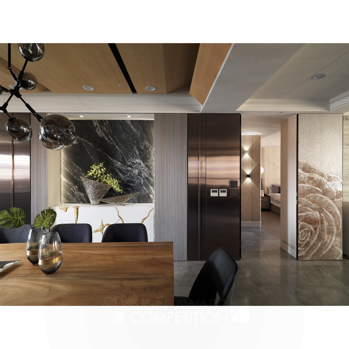 Essence of Exorbitance Residential Apartment by Ying Huang Fu Silver Interior Space and Exhibition Design Award Winner 2020 