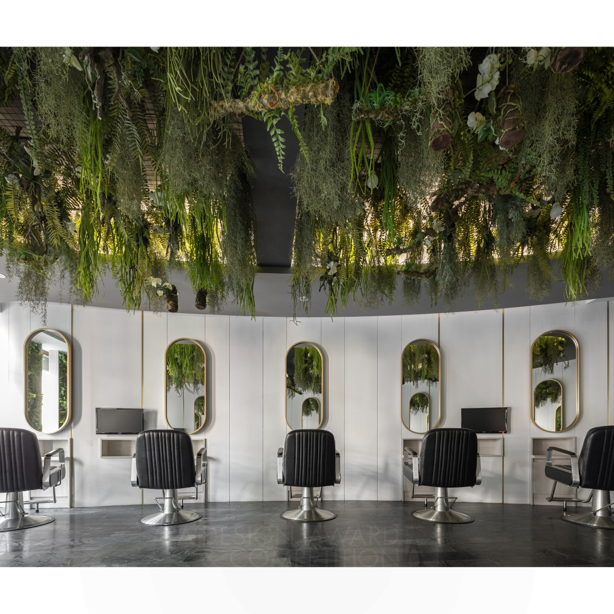 Vibrant Hair Salon by Jacksam Yang Silver Interior Space and Exhibition Design Award Winner 2020 