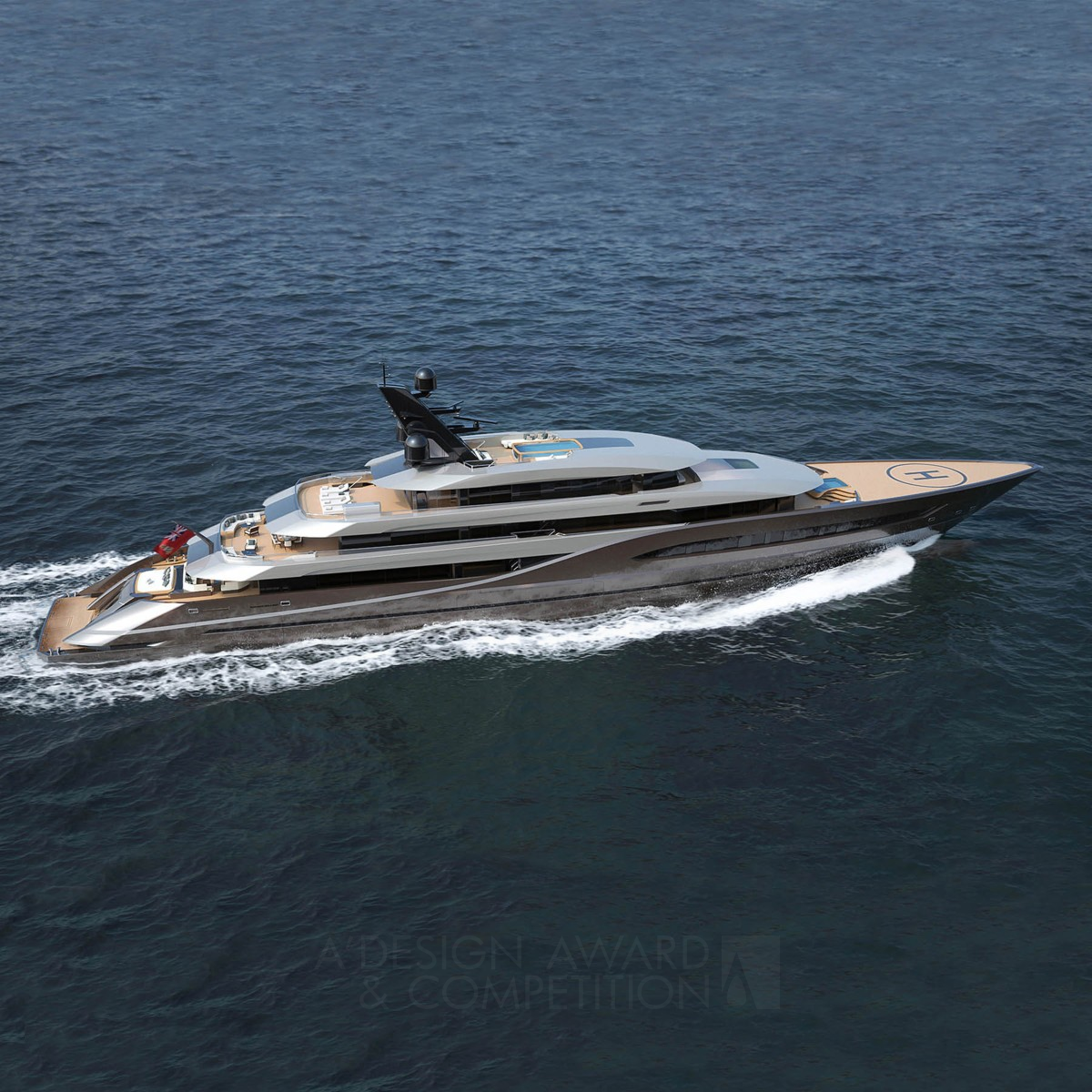 Atlantico Yacht by Marco Ferrari Silver Yacht and Marine Vessels Design Award Winner 2021 