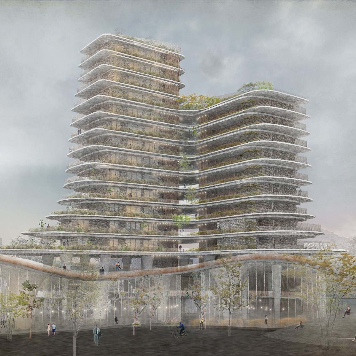 Reinterweaving Cultural Mixed use Social Housing by Lang-Wen Ma and I Chung Hsu Bronze Architecture, Building and Structure Design Award Winner 2020 