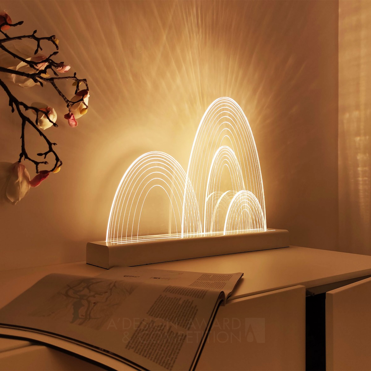 Guilin Customisable Environment Cleansing Lamp by Kevin Chu Bronze Lighting Products and Fixtures Design Award Winner 2020 