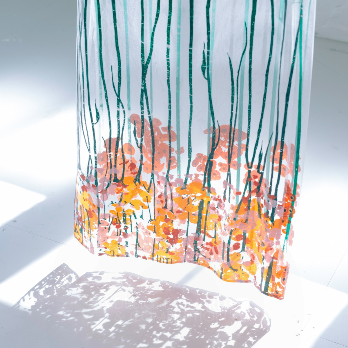 The Withering Flower Printed Textile by Angela Tsai Jung Chiang Silver Textile, Fabric, Textures, Patterns and Cloth Design Award Winner 2020 