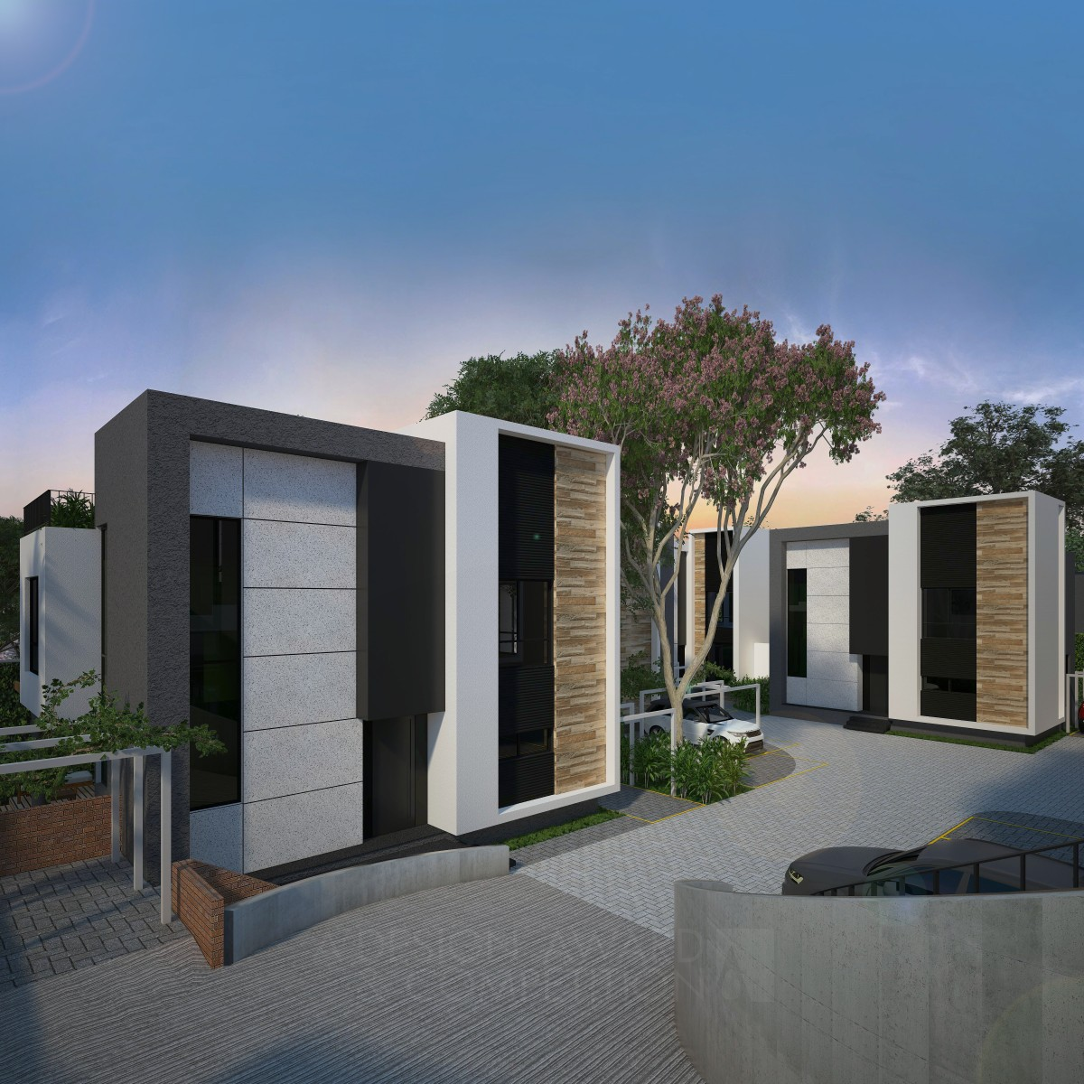 Cube XL Modern Townhouses by Beto Magalhaes Iron Architecture, Building and Structure Design Award Winner 2020 