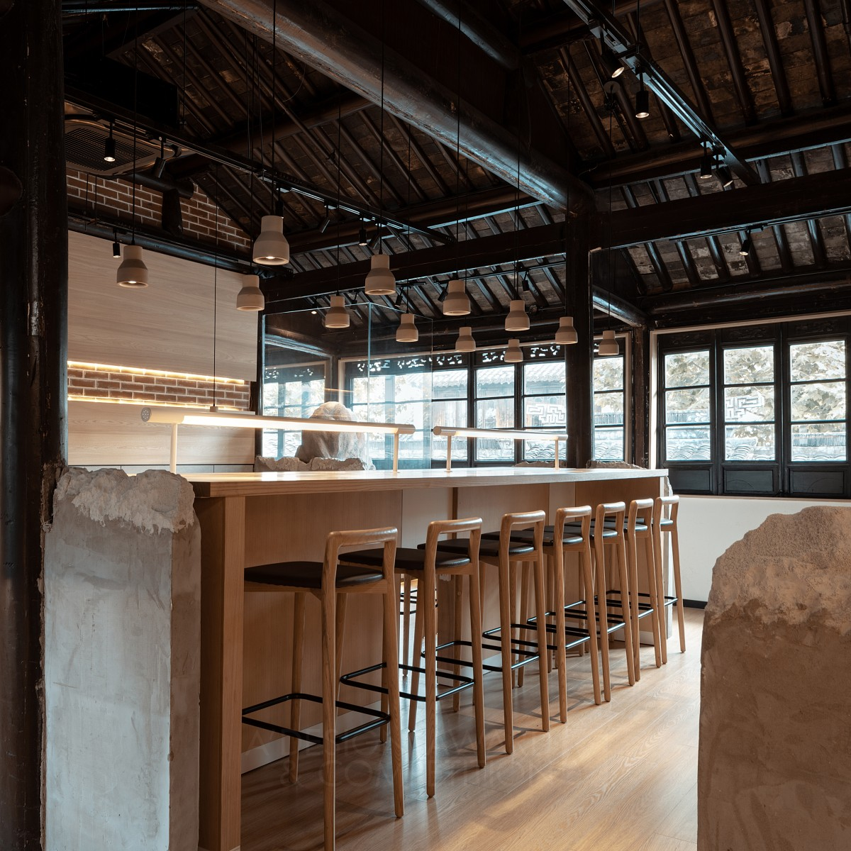 Xinwanxin Noodles Restaurant by Tiao Ouyang Silver Interior Space and Exhibition Design Award Winner 2020 